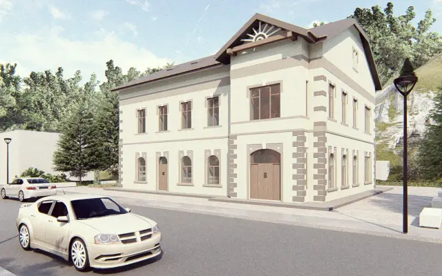 PRIMĂRIA CU SOARE PRINTRE MUNȚI