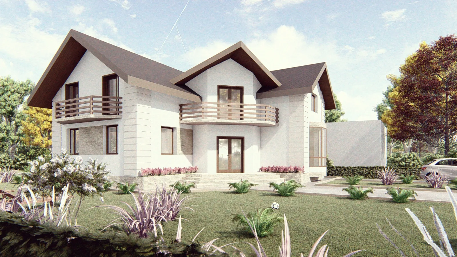 Modern house exterior