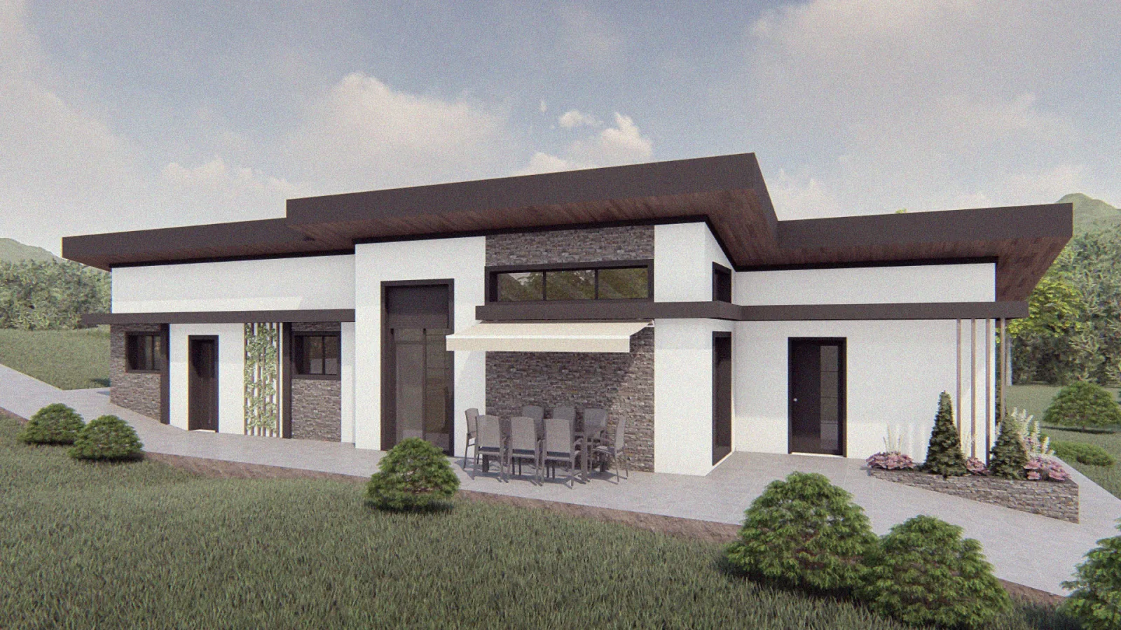 Modern house exterior