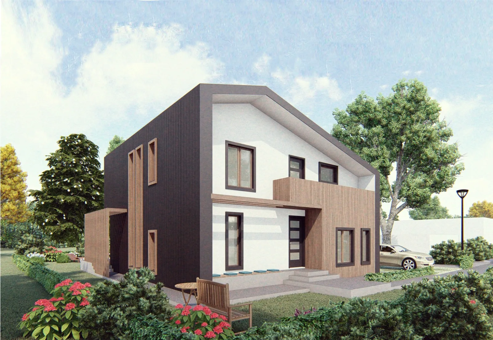 Modern house exterior