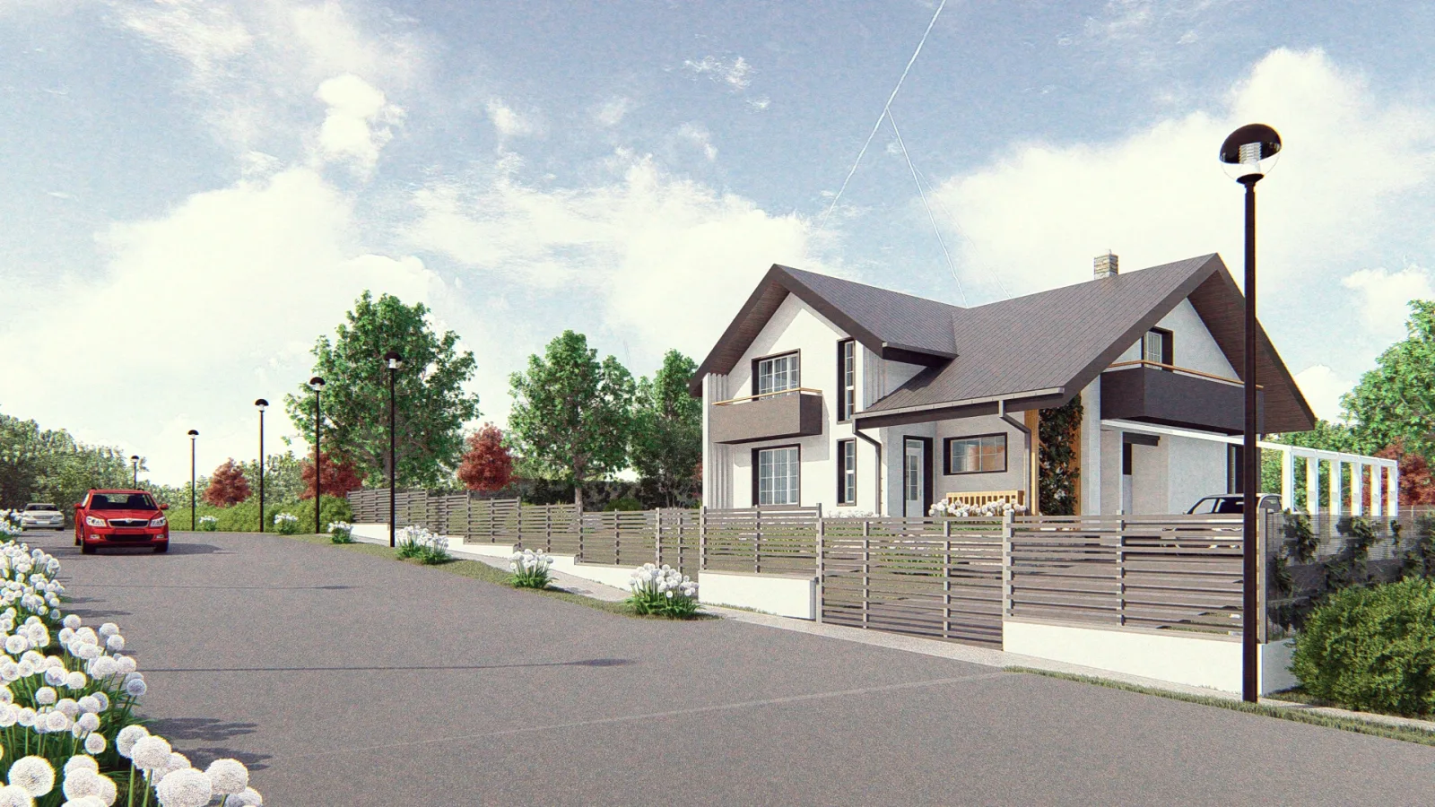 Modern house exterior