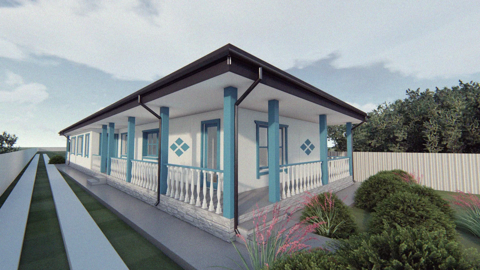 Modern house exterior