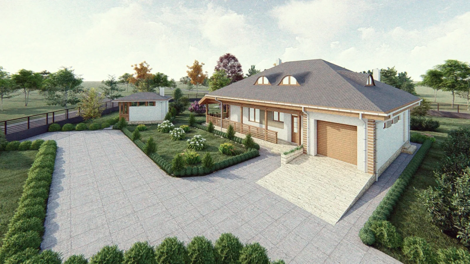 Modern house exterior