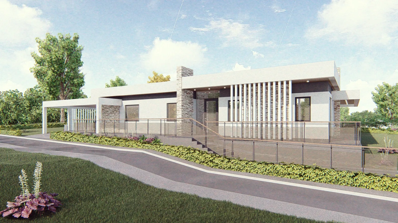 Modern house exterior