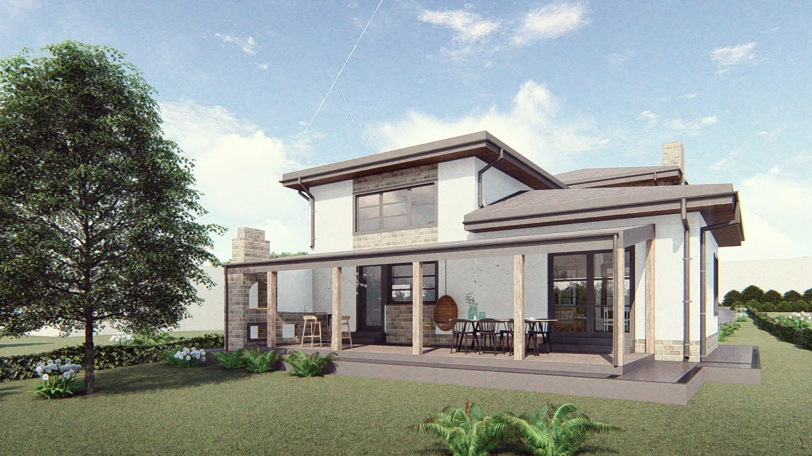 Modern house exterior