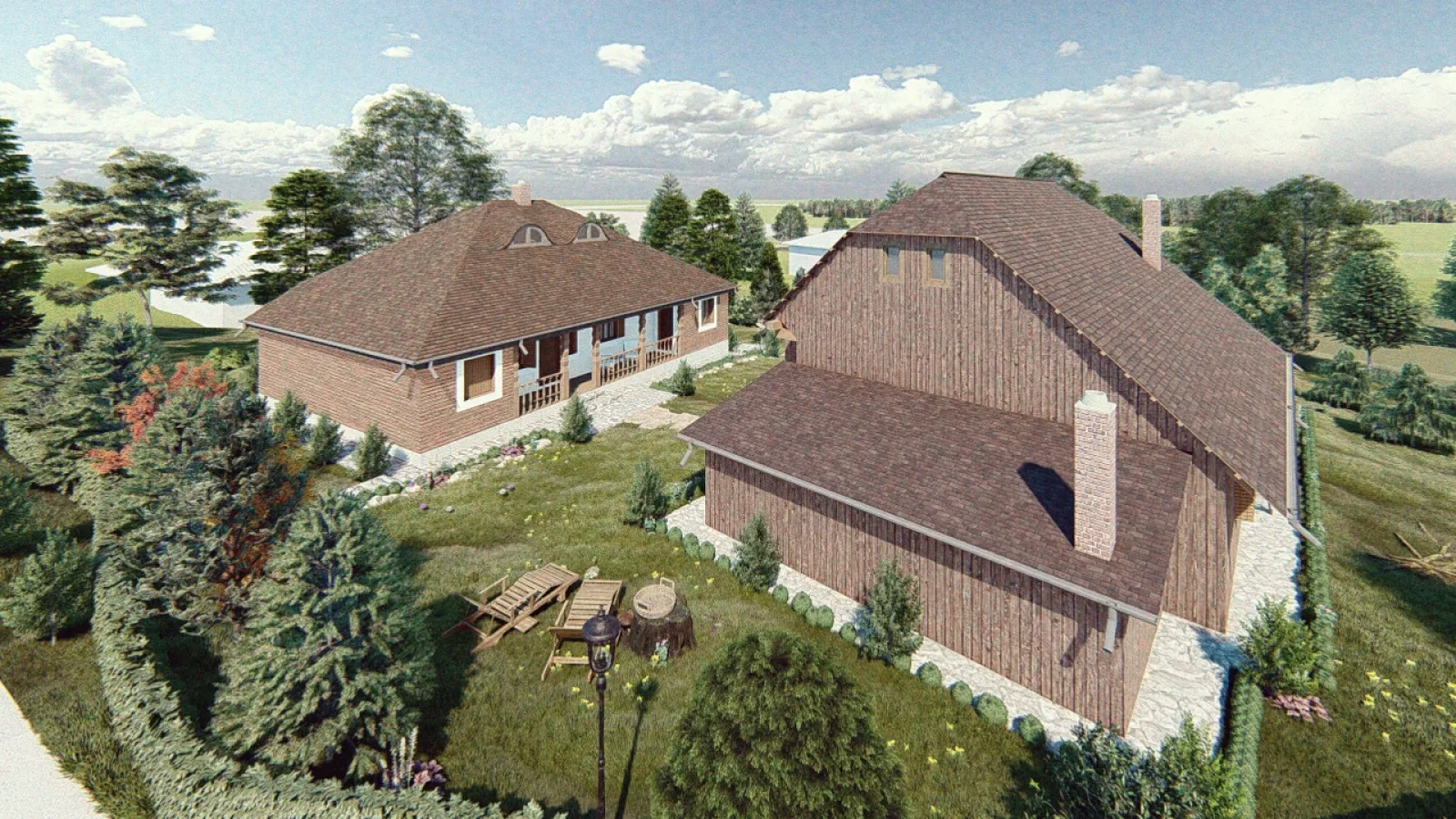 Modern house exterior