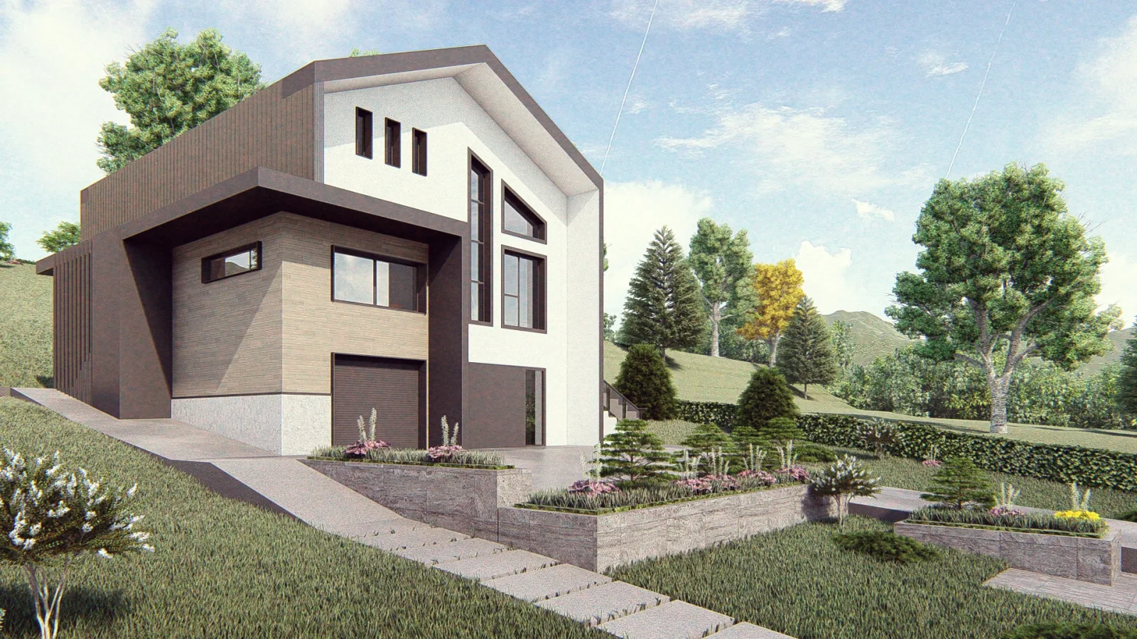 Modern house exterior