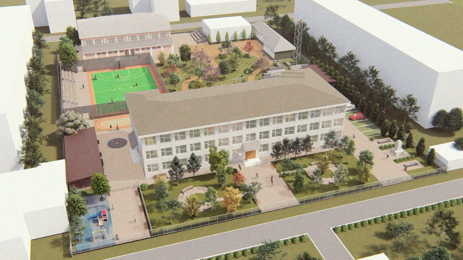 REMODELAREA CURȚII  ȘCOLII GIMNAZIALE NR. 10