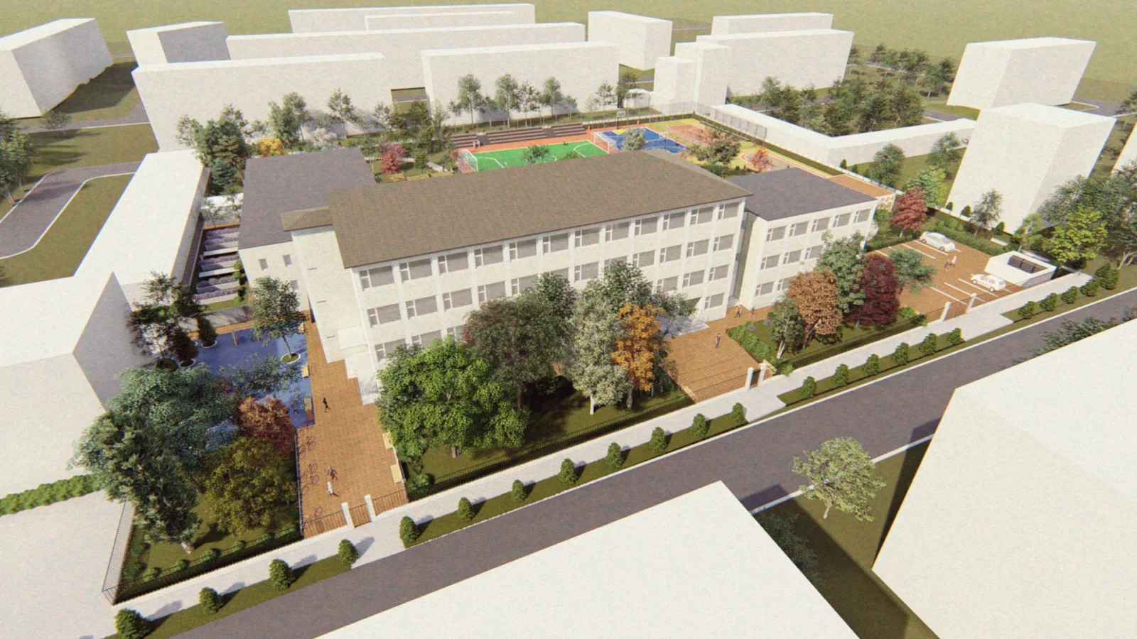 REMODELAREA CURȚII ȘCOLII GIMNAZIALE MIHAI DRĂGAN