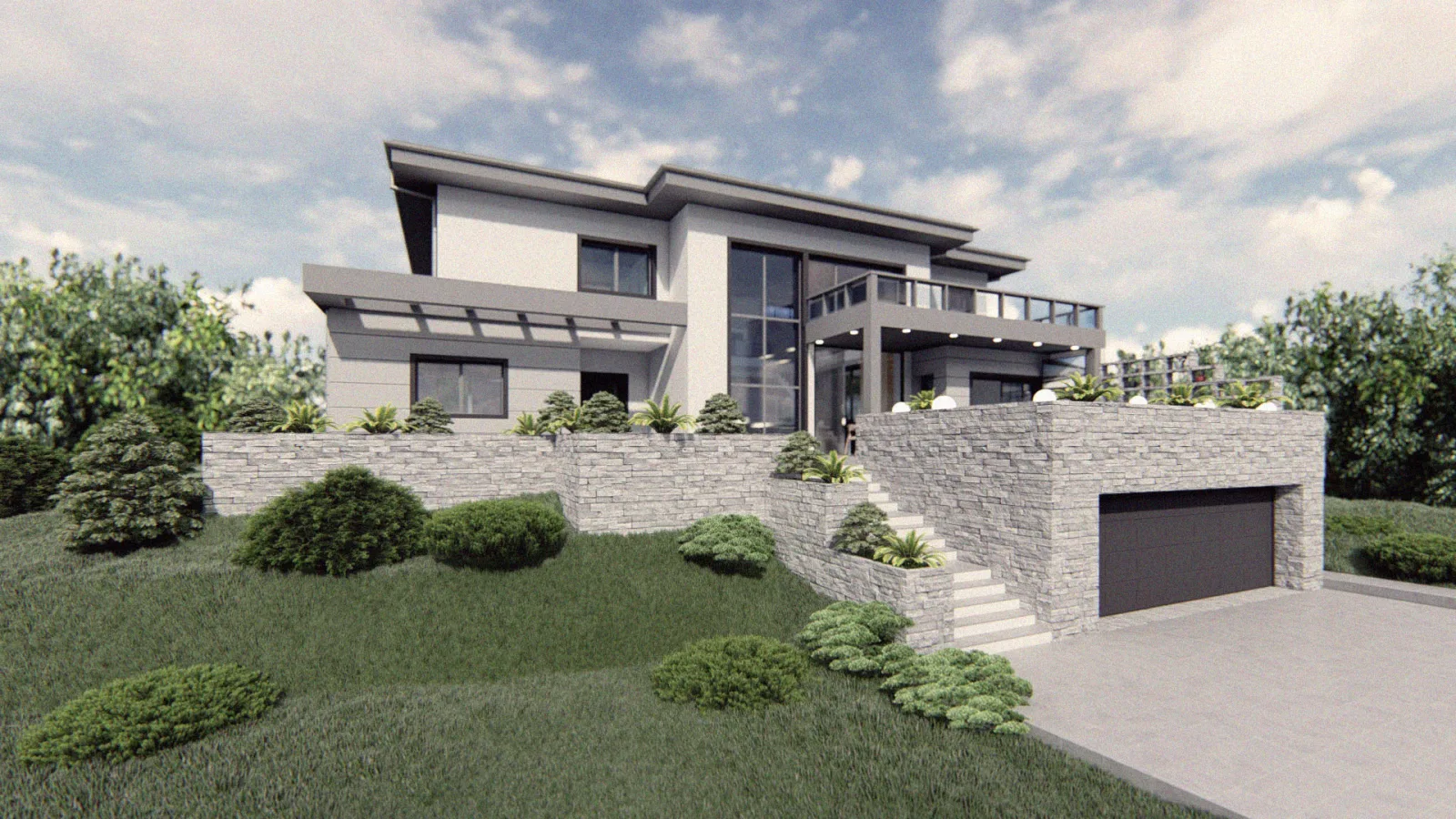 Modern house exterior