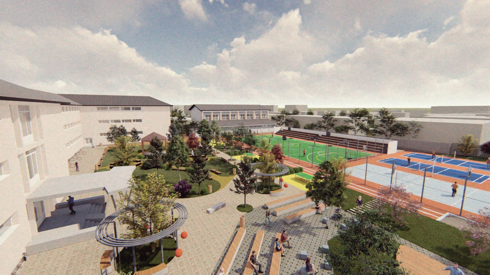 ÎN PAUZĂ LA COLEGIUL NAȚIONAL GHEORGHE VRÂNCEANU